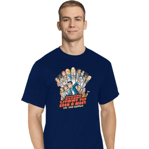 Daily_Deal_Shirts T-Shirts, Tall / Large / Navy Dunder Mifflin VS. The World
