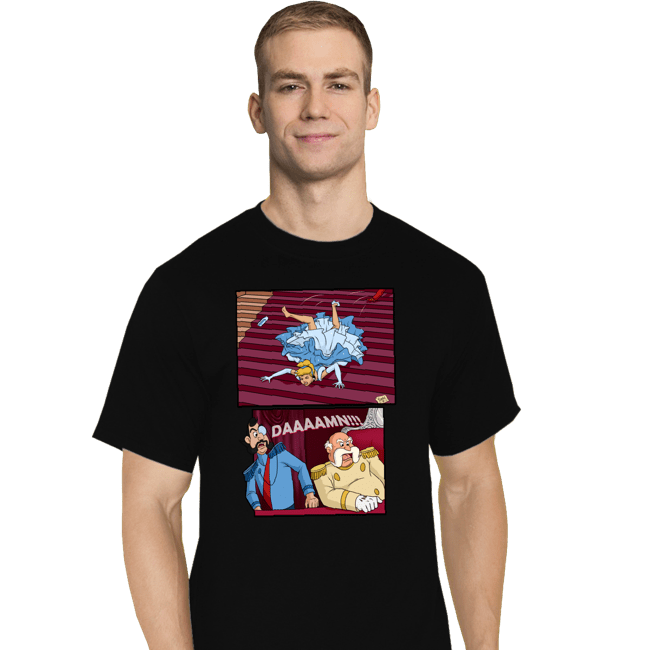 Secret_Shirts T-Shirts, Tall / Large / Black Falling Princess