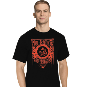 Shirts T-Shirts, Tall / Large / Black Fire Nation