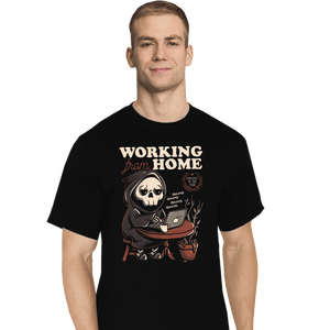 Shirts T-Shirts, Tall / Large / Black Working From Home