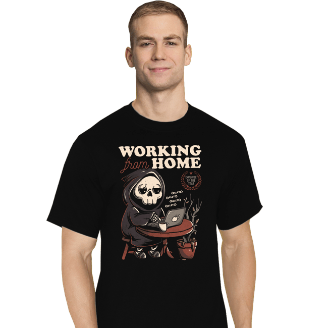 Shirts T-Shirts, Tall / Large / Black Working From Home