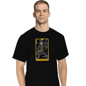 Shirts T-Shirts, Tall / Large / Black Tarot The High Priestess