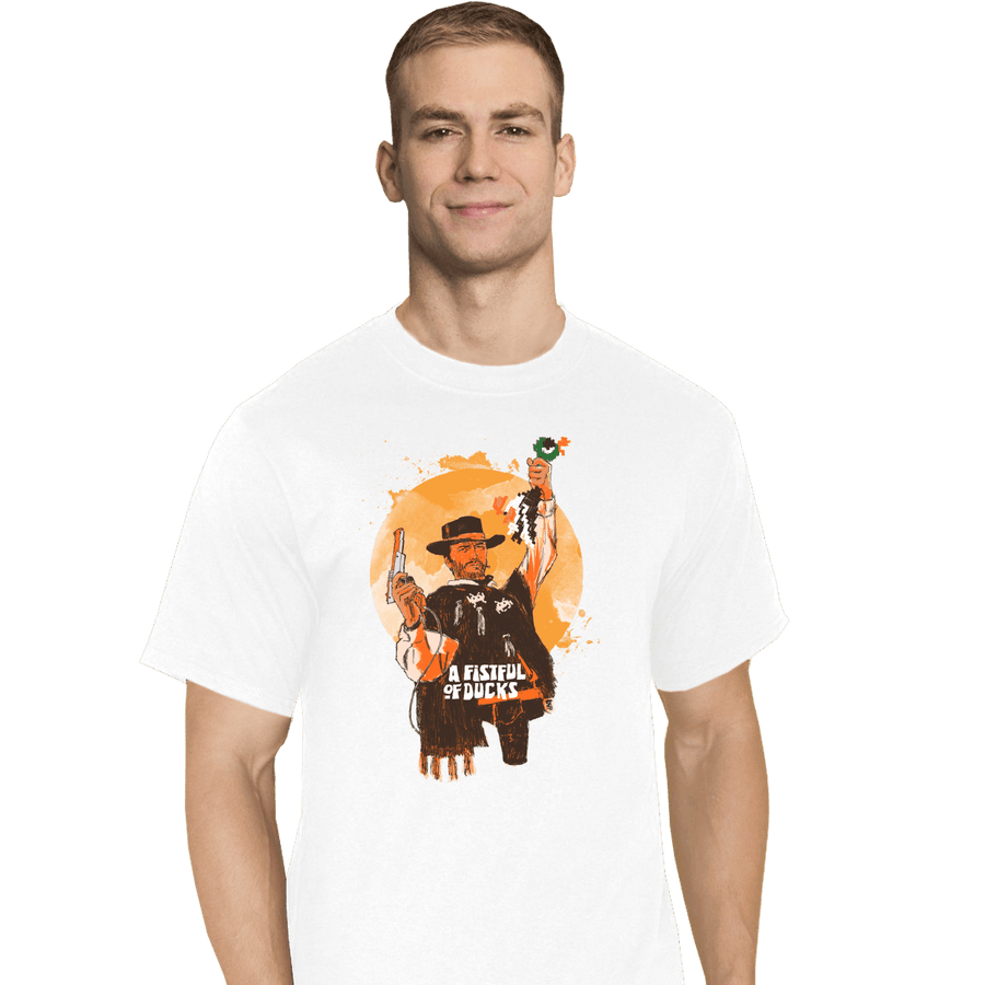 Shirts T-Shirts, Tall / Large / White A Fistful Of Ducks
