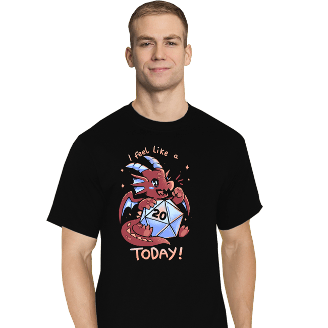 Daily_Deal_Shirts T-Shirts, Tall / Large / Black Rolled A 20 Today
