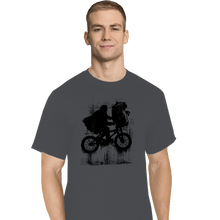 Load image into Gallery viewer, Secret_Shirts T-Shirts, Tall / Large / Charcoal Boy And Bike
