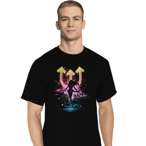 Shirts T-Shirts, Tall / Large / Black Neptune Storm