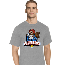 Load image into Gallery viewer, Daily_Deal_Shirts T-Shirts, Tall / Large / Sports Grey Go Plumbers
