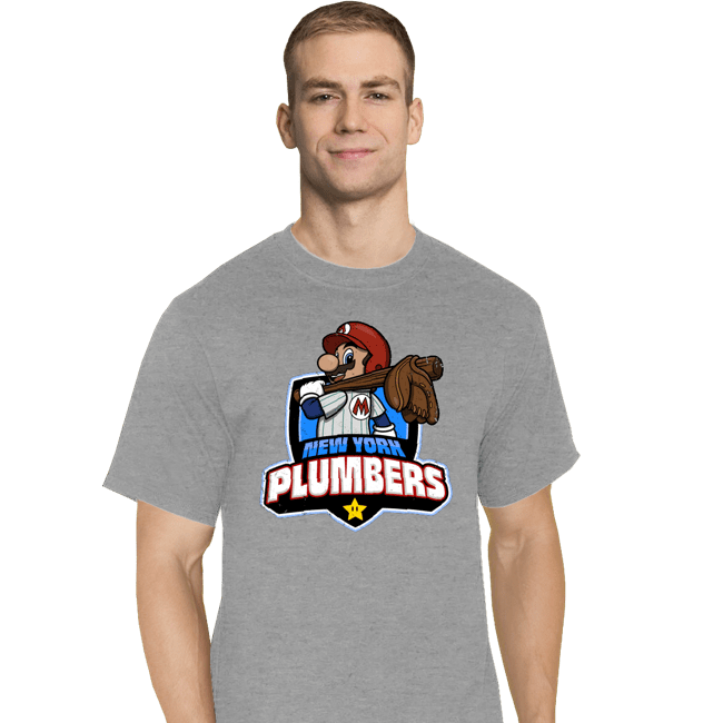 Daily_Deal_Shirts T-Shirts, Tall / Large / Sports Grey Go Plumbers