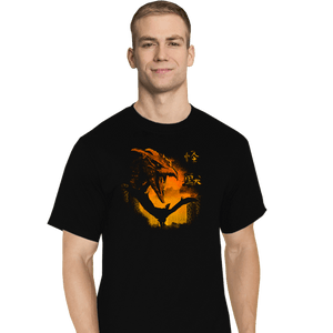 Daily_Deal_Shirts T-Shirts, Tall / Large / Black Rodan Kaiju