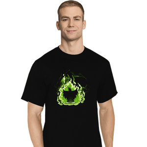 Daily_Deal_Shirts T-Shirts, Tall / Large / Black Book Dragon