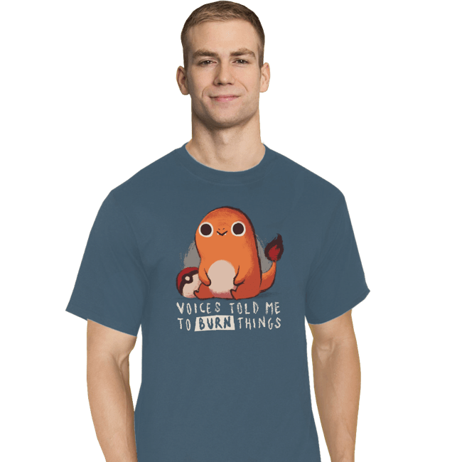 Shirts T-Shirts, Tall / Large / Indigo Blue Firestarter