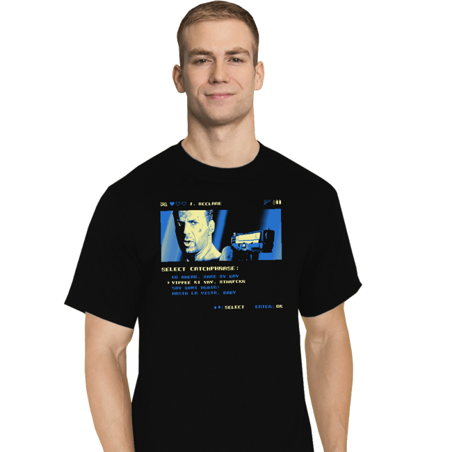 Shirts T-Shirts, Tall / Large / Black Yippie Ki Yay