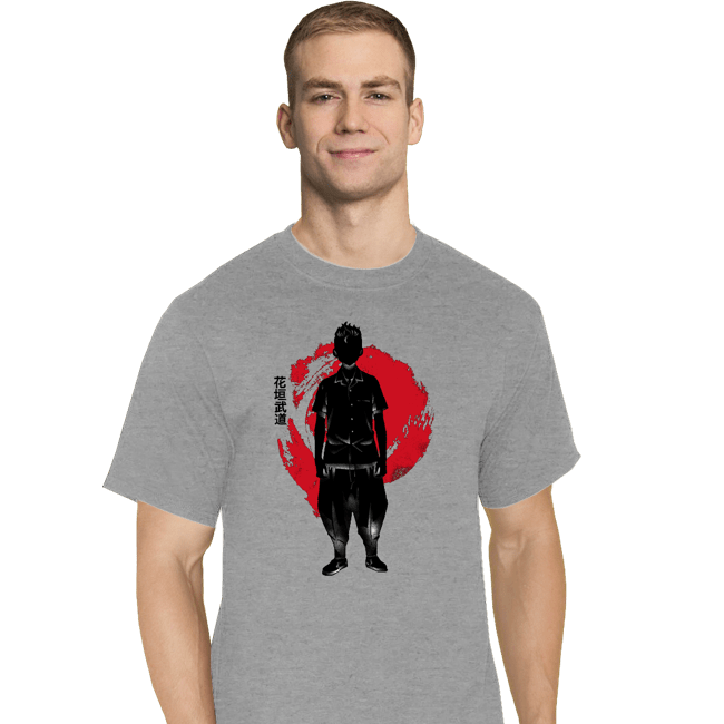 Shirts T-Shirts, Tall / Large / Sports Grey Crimson takemichi