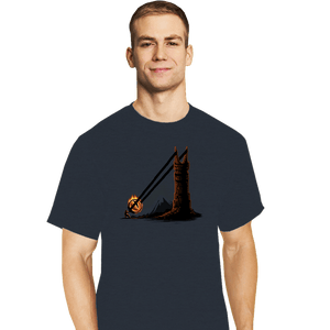 Shirts T-Shirts, Tall / Large / Dark Heather Dark Slingshot