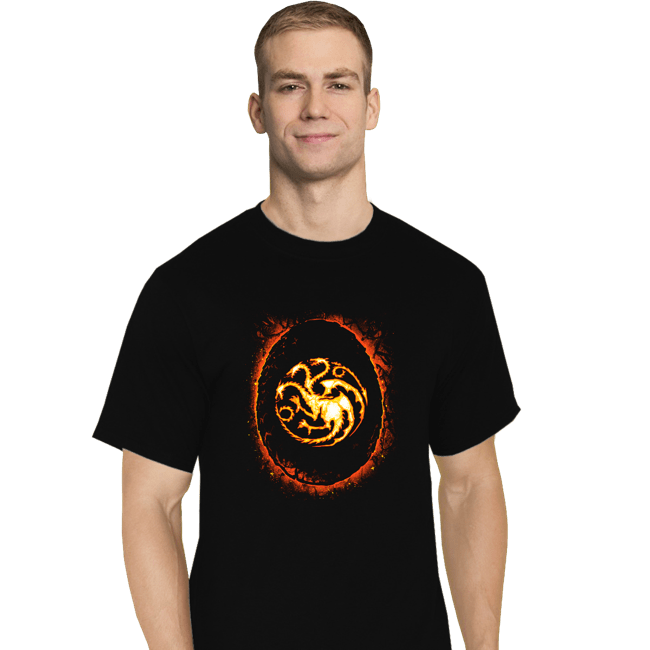 Daily_Deal_Shirts T-Shirts, Tall / Large / Black Egg Of The Dragon