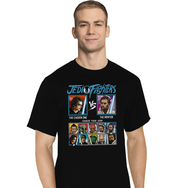 Daily_Deal_Shirts T-Shirts, Tall / Large / Black Jedi Fighters