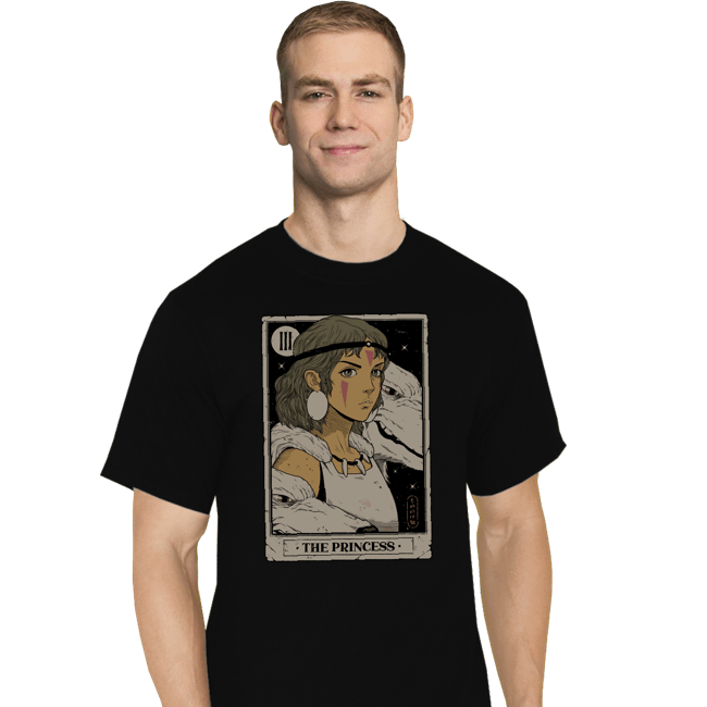 Daily_Deal_Shirts T-Shirts, Tall / Large / Black The Princess Vintage Tarot