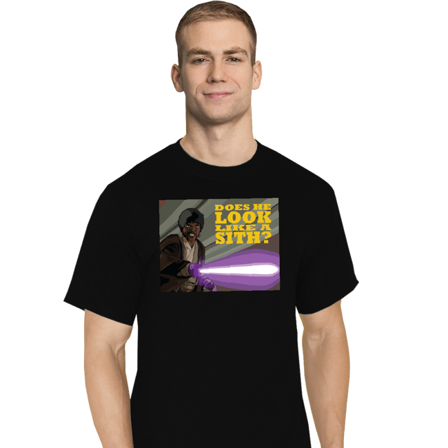 Secret_Shirts T-Shirts, Tall / Large / Black Jedi Jules Windu