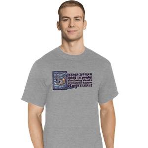 Daily_Deal_Shirts T-Shirts, Tall / Large / Sports Grey Lake Lady