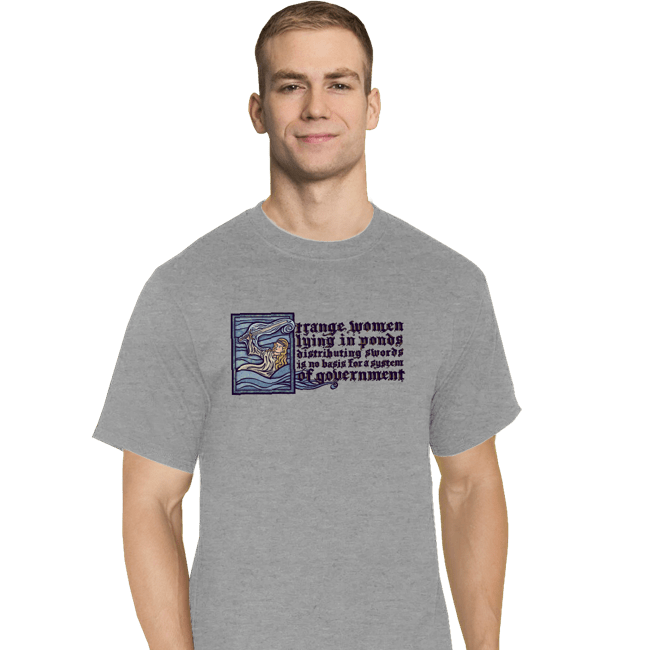 Daily_Deal_Shirts T-Shirts, Tall / Large / Sports Grey Lake Lady
