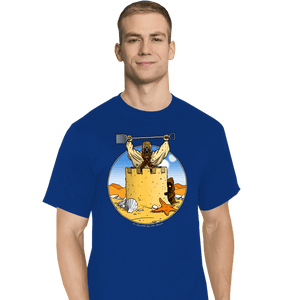Shirts T-Shirts, Tall / Large / Royal Blue Sand Castle People