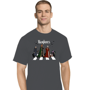Daily_Deal_Shirts T-Shirts, Tall / Large / Charcoal The Vampires Road
