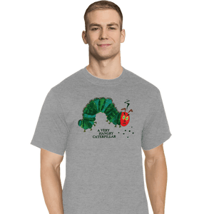 Daily_Deal_Shirts T-Shirts, Tall / Large / Sports Grey Hangry Caterpillar