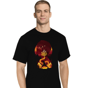 Daily_Deal_Shirts T-Shirts, Tall / Large / Black Firebender