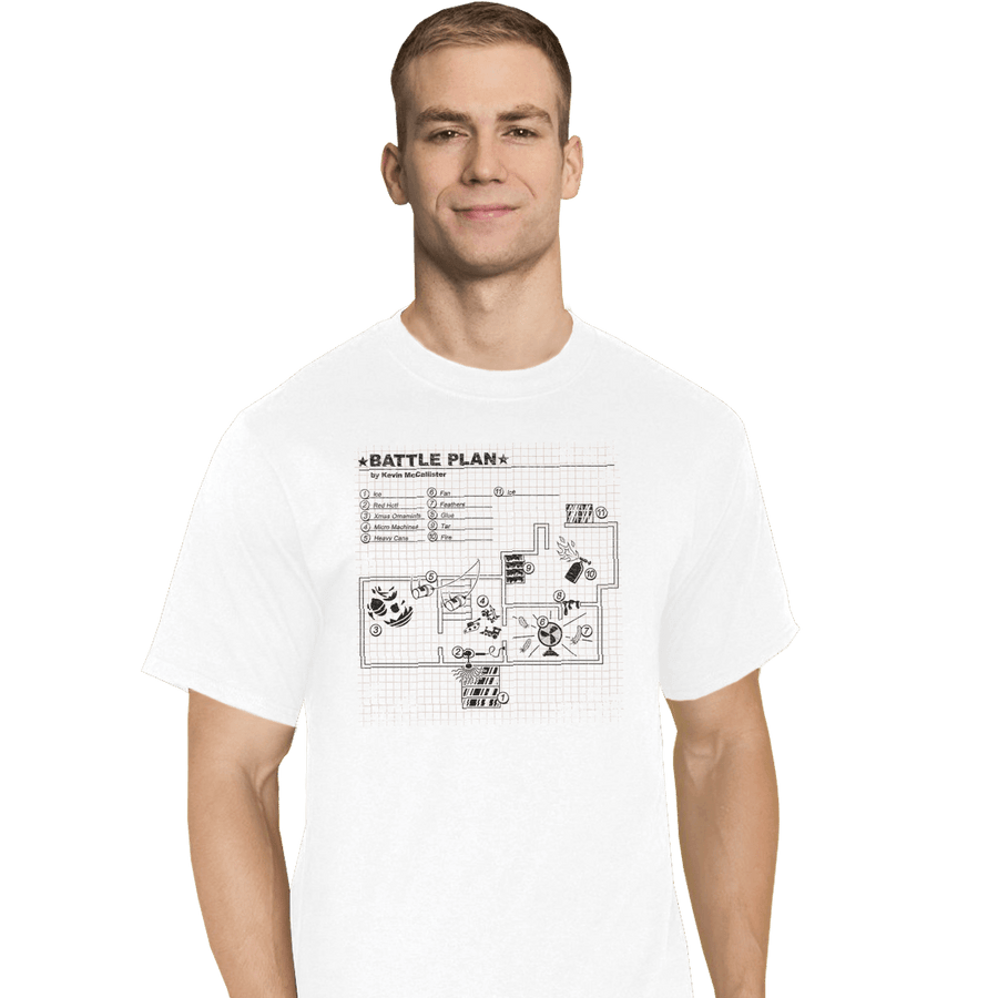 Shirts T-Shirts, Tall / Large / White Battle Plan