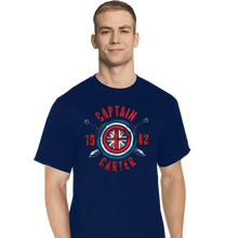 Load image into Gallery viewer, Shirts T-Shirts, Tall / Large / Navy Captain Carter
