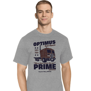 Daily_Deal_Shirts T-Shirts, Tall / Large / Sports Grey Optimus Garage