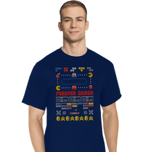Load image into Gallery viewer, Shirts T-Shirts, Tall / Large / Navy A Very Gamer Christmas

