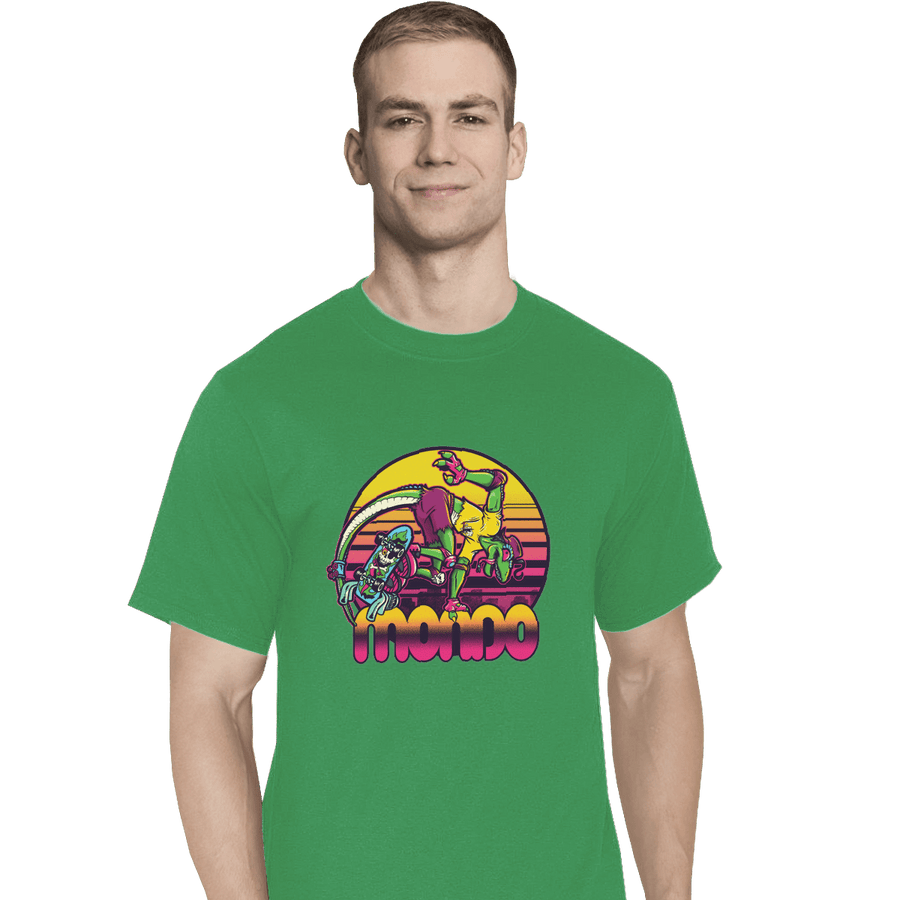 Shirts T-Shirts, Tall / Large / Athletic grey Mondo Gecko
