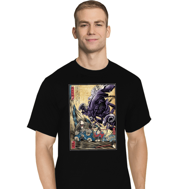 Daily_Deal_Shirts T-Shirts, Tall / Large / Black Aliens In Japan