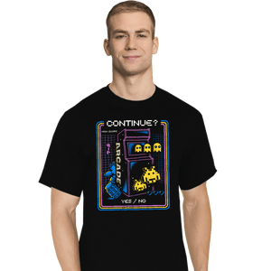 Shirts T-Shirts, Tall / Large / Black Retro Arcade