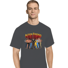 Load image into Gallery viewer, Shirts T-Shirts, Tall / Large / Charcoal Action Friends
