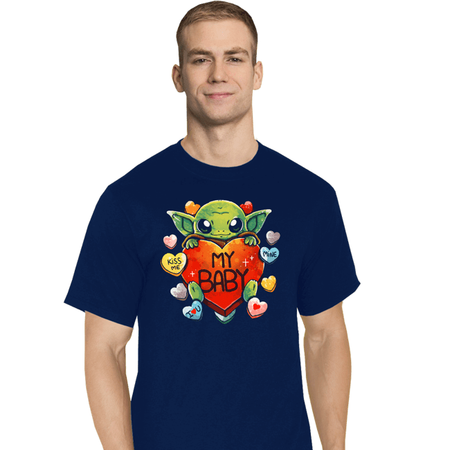 Daily_Deal_Shirts T-Shirts, Tall / Large / Navy Baby Valentine