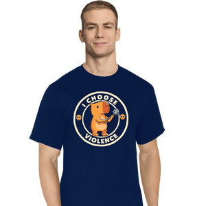 Last_Chance_Shirts T-Shirts, Tall / Large / Navy Violence Capybara