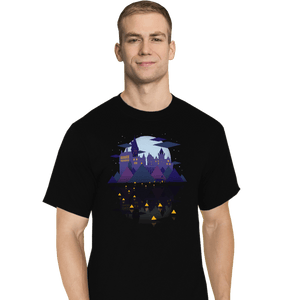 Daily_Deal_Shirts T-Shirts, Tall / Large / Black Wizard Castle