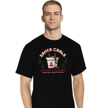 Load image into Gallery viewer, Secret_Shirts T-Shirts, Tall / Large / Black Santa Carla Chinese
