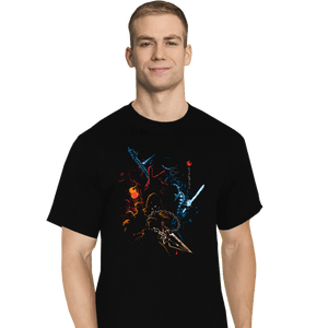 Daily_Deal_Shirts T-Shirts, Tall / Large / Black Mortal Fighters