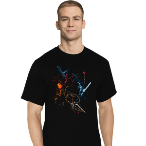 Daily_Deal_Shirts T-Shirts, Tall / Large / Black Mortal Fighters