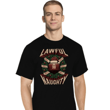 Load image into Gallery viewer, Shirts T-Shirts, Tall / Large / Black Lawful Naughty Christmas
