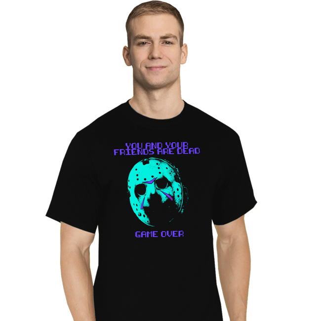 Secret_Shirts T-Shirts, Tall / Large / Black GAME OVER NES
