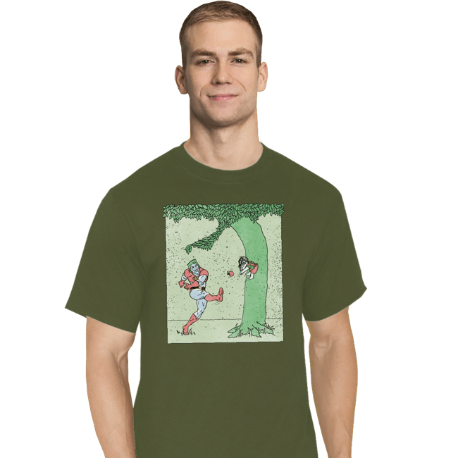 Secret_Shirts T-Shirts, Tall / Large / Military Green Captn Planet