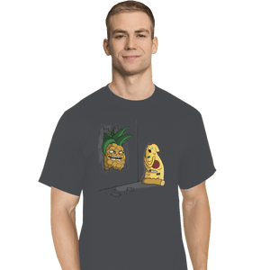 Shirts T-Shirts, Tall / Large / Charcoal Here's Pineapple