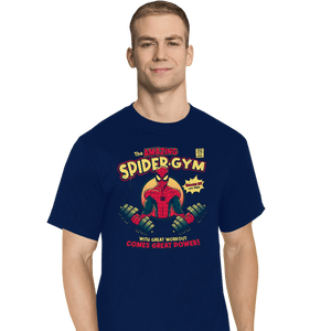 Daily_Deal_Shirts T-Shirts, Tall / Large / Navy The Amazing Spider-Gym