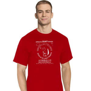 Daily_Deal_Shirts T-Shirts, Tall / Large / Red Space Coyote Sriracha