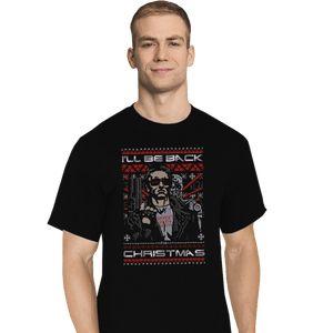 Daily_Deal_Shirts T-Shirts, Tall / Large / Black A Very Cyber Christmas