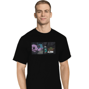Secret_Shirts T-Shirts, Tall / Large / Black Frog Yelling At Child